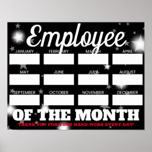Poster Nom d'écriture couleur personnalisé employé du moi