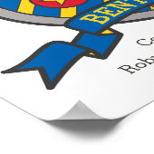 Poster Nom des garçons Bentley signifiant lettre de boucl (Coin)