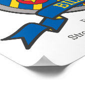 Poster Nom des garçons Billy signifiant lettre de bouclie (Coin)