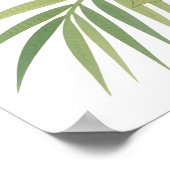 Poster Nom d'été Fleur de Hawaï Ananas & Hibiscus (Coin)