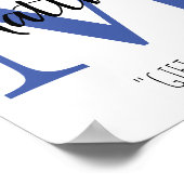 Poster Nom du bébé personnalisable Signification de la ch (Coin)