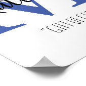 Poster Nom du bébé personnalisable Signification de la ch (Coin)