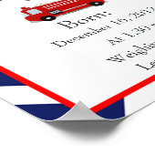 Poster Nom du bébé signifiant garderie Nom de l'Ezechiel (Coin)