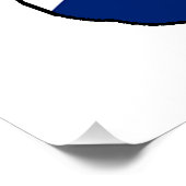 Poster nom du drapeau de Terre-Neuve-et-Labrador patte (Coin)