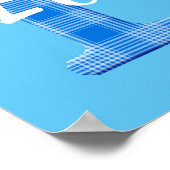 Poster Nom du garçon Lettre personnalisée E (Coin)