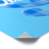 Poster Nom du garçon Lettre personnalisée plaid Q (Coin)