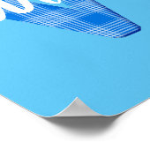 Poster Nom du garçon Lettre personnalisée portée W (Coin)