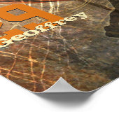 Poster nom du joueur d'équipe de basket-ball sur mesure (Coin)