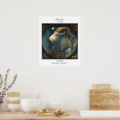 Poster Nom du zodiaque Carpicorne & date d'anniversaire (Cuisine)
