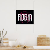 Poster Nom graphique Robin Hi-Tech (Cuisine)