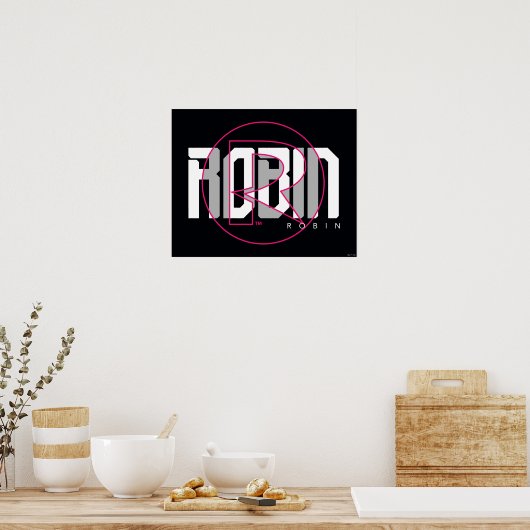 Poster Nom graphique Robin Hi-Tech (Cuisine)