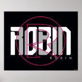 Poster Nom graphique Robin Hi-Tech (Devant)