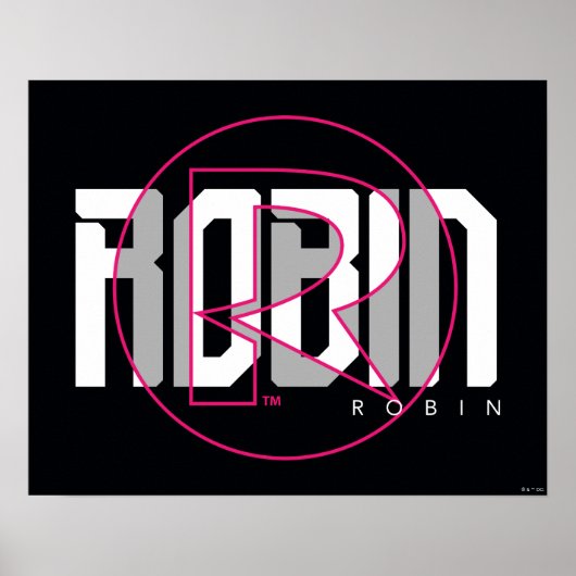 Poster Nom graphique Robin Hi-Tech (Devant)