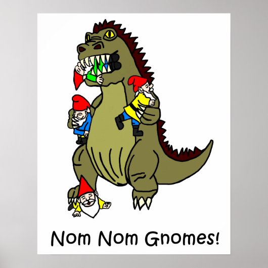 Poster Nom Nom Gnomes Monster (Devant)