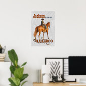 Poster Nom personnalisé à thème occidental Buckaroo (Bureau à domicile)
