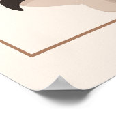 Poster Nom personnalisé & Anniversaire Hérisson animal (Coin)