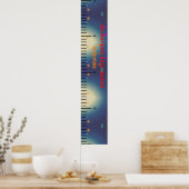 Poster Nom personnalisé Cute Baby Boy Croissance Graphiqu (Cuisine)