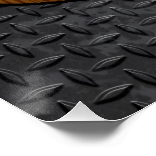 Poster Nom personnalisé Handyman Fix-It (Coin)