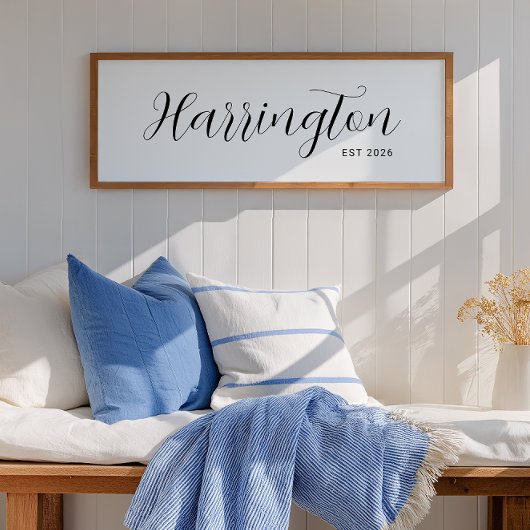 Poster Nom personnalisé Imprimer Nouveau Domicile Proprié