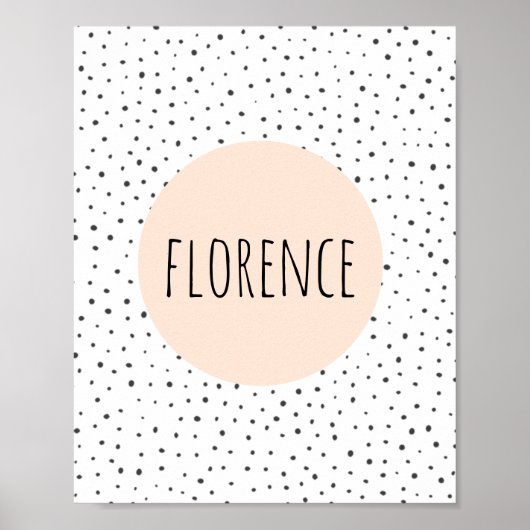 Poster Nom personnalisé Imprimer - Pépinière - OEuvres mu (Devant)