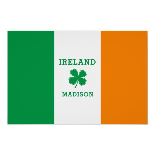 Poster Nom personnalisé Irlande (Devant)
