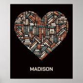 Poster Nom personnalisé / Livre texte Lover's (Devant)