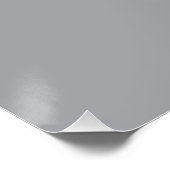 Poster Nom personnalisé minimaliste gris (Coin)
