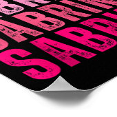 Poster Nom personnalisé Sabrina I Love Sabrina Vintage (Coin)