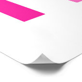 Poster Nom personnalisé Salle de lecture rose violet (Coin)