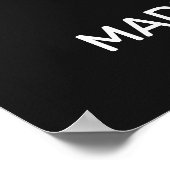 Poster Nom personnalisé Texas (Coin)