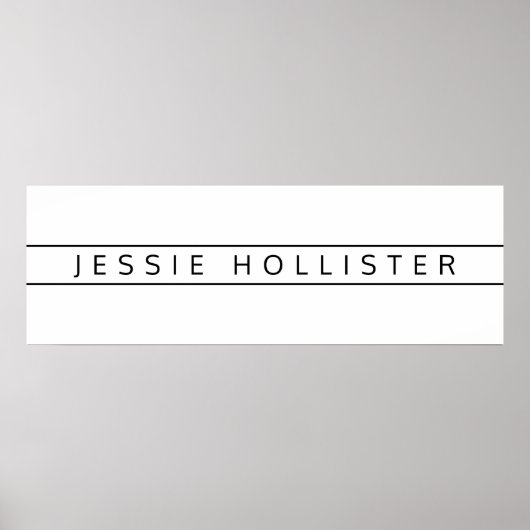 Poster Nom professionnel (Devant)