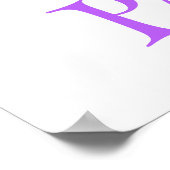 Poster Nom simple graphique funky rainbow nursering signi (Coin)