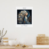 Poster Nom Vierge Zodiaque Astrologie & Anniversaire (Cuisine)