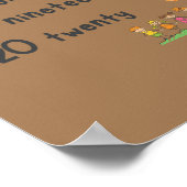 Poster Nombre jusqu'à 20 Math Décor Mur jardin d'enfants  (Coin)