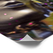 Poster Nombreux visages de Mardi Gras (Coin)