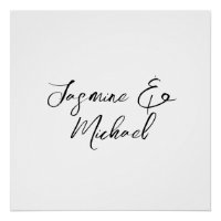 Noms de calligraphie chic adorables mariages