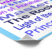 Poster Noms de Dieu et de Jésus (Coin)