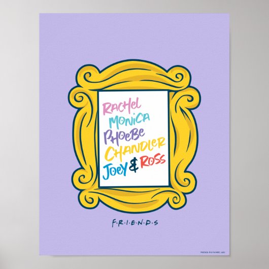 Poster Noms de FRIENDS™ dans Peephole (Devant)