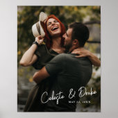Poster Noms de script modernes Couples Photo (Devant)