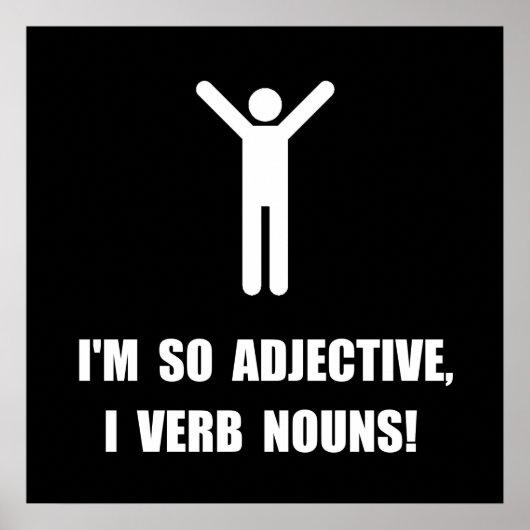 Poster Noms Verb Adjectifs (Devant)