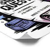 Poster Non-binary Gamer Gender Is A Side Quest Video Game (Coin)