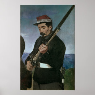 Poster Non Commissoned Officer holding his Rifle