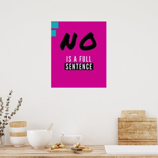 Poster Non est une phrase complète (Cuisine)