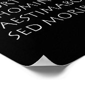 Poster Non fortuna homines aestimé moribus (Coin)
