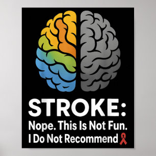 Poster Non Non Ce N'Est Pas Amusant Je Ne Recommande Pas!