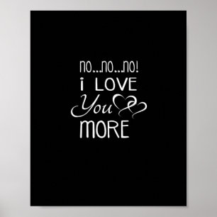 Poster Non Non Non Je T'aime Plus Style De Couple Enjoué 