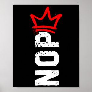 Poster Non Non Rois Panneau de protestation Drôle Anti-tr