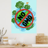 POSTER NON OGM (Cuisine)
