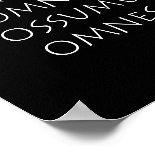 Poster Non Omnia Possumus Omnes (Coin)