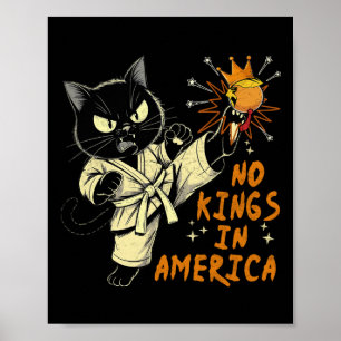Poster Non, pas de rois en Amérique Drôle Trump Nous le P
